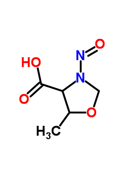 (9ci)-5-甲基-3-亞硝基-4-噁唑啉羧酸結構式_95326-11-7結構式